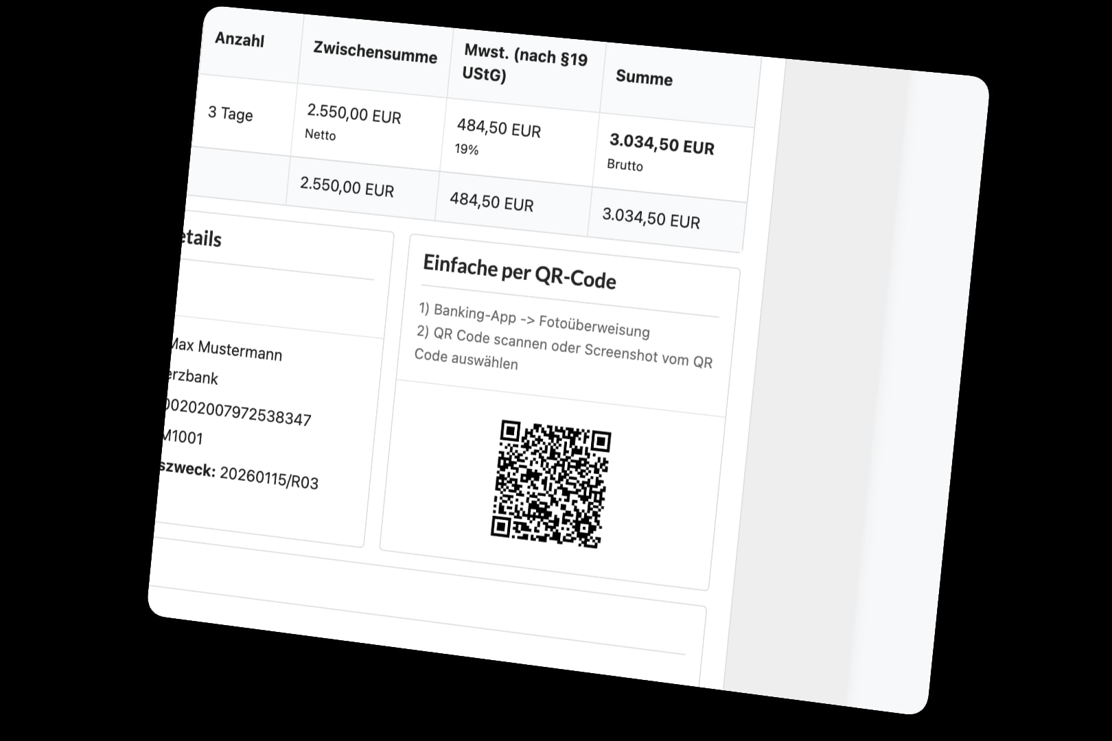 Girocode QR code bezahlung